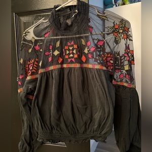 Free People embroidery top